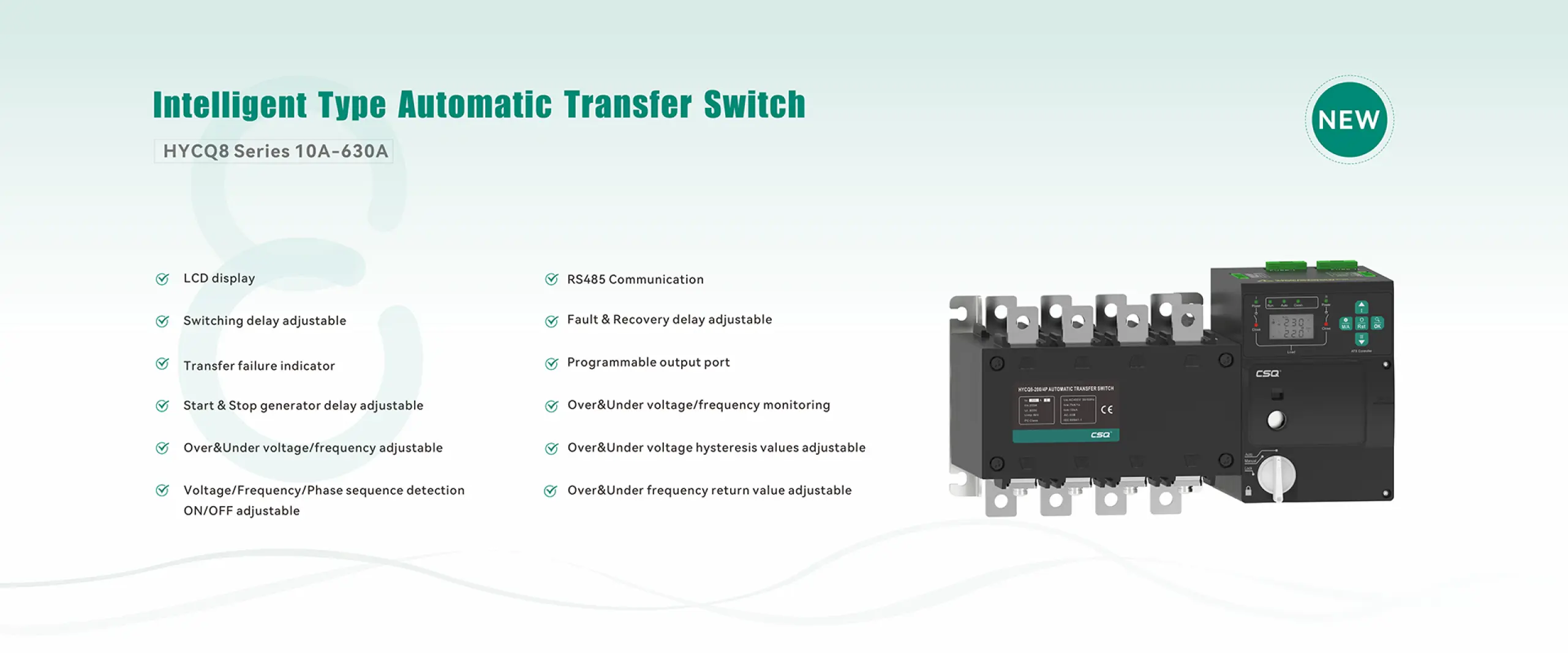 Intelligent Type Automatic Transfer Switch