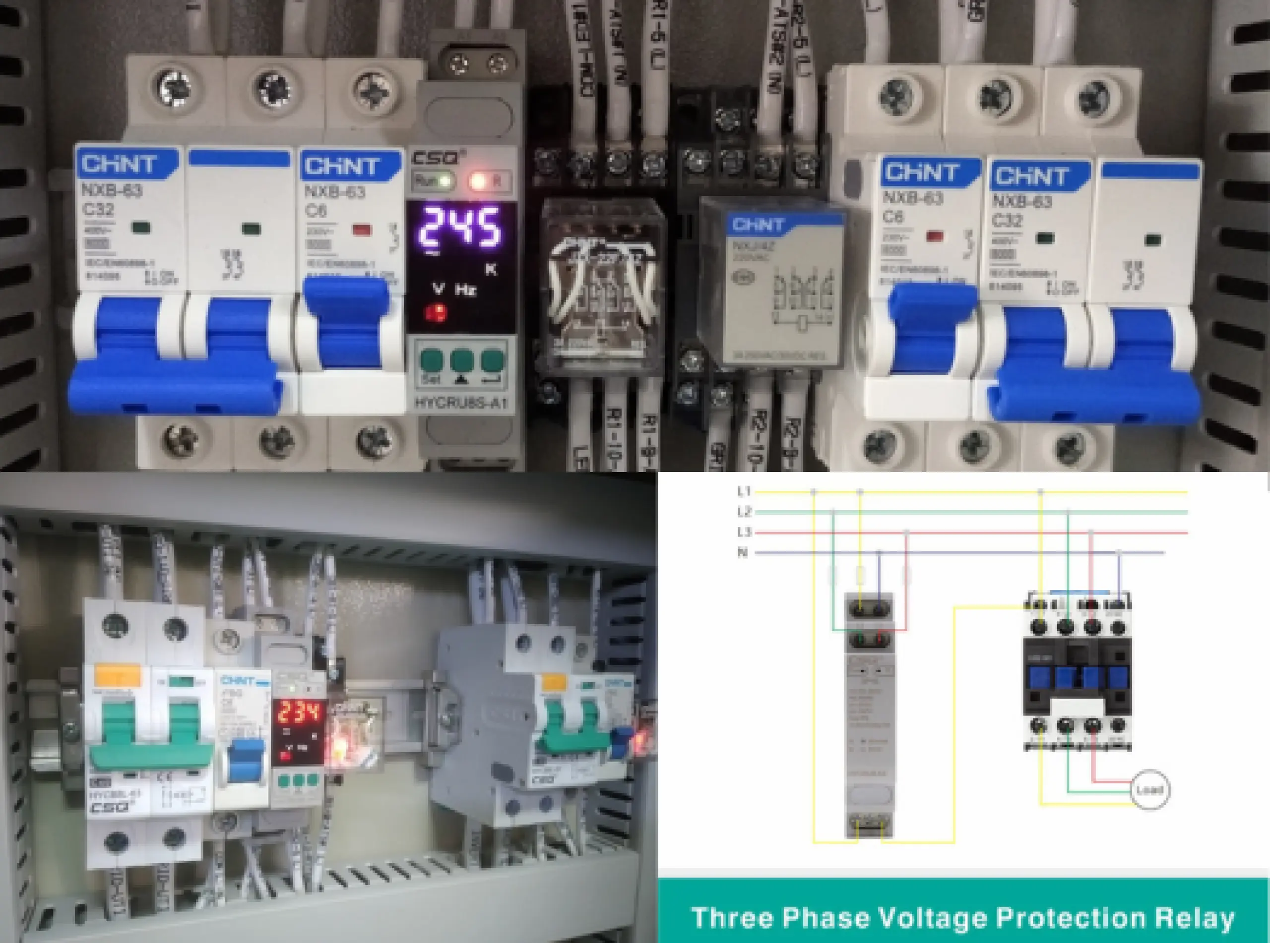 Three Phase Voltage Monitoring Relay
